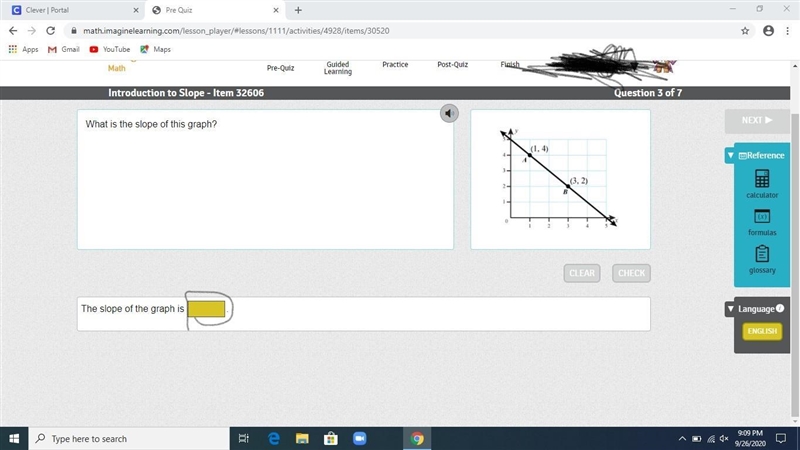 What is the slope of this graph? 5 points-example-1