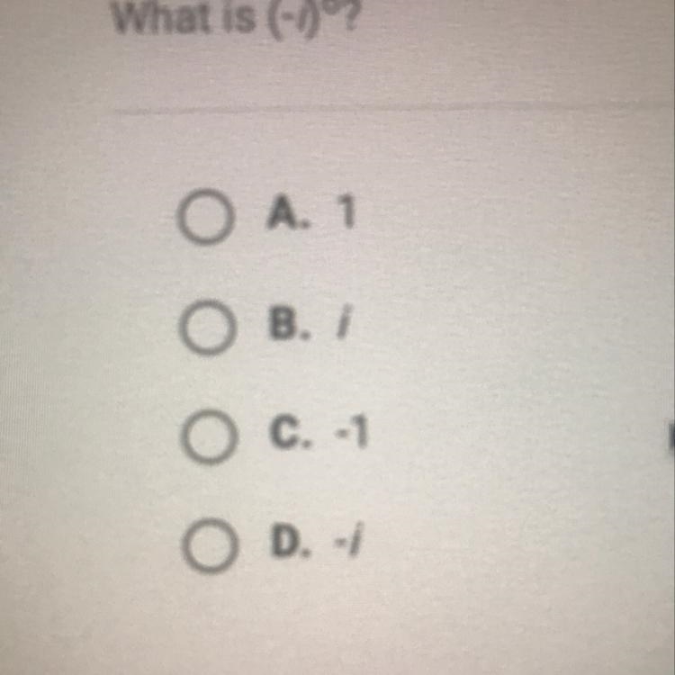 What is (-i)^6? If you can assisy-example-1