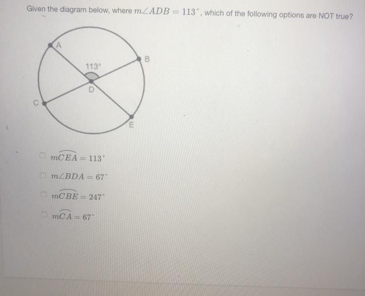 Please help, which of the options are NOT true??-example-1