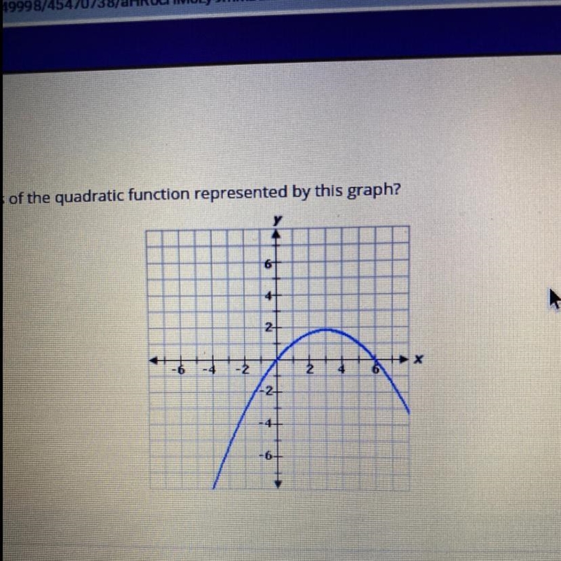 Which expressions are factors of the quadratic function represented by this graph-example-1