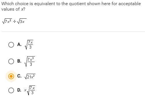 I think the answer is C is this correct? And if not can I get some help?-example-1