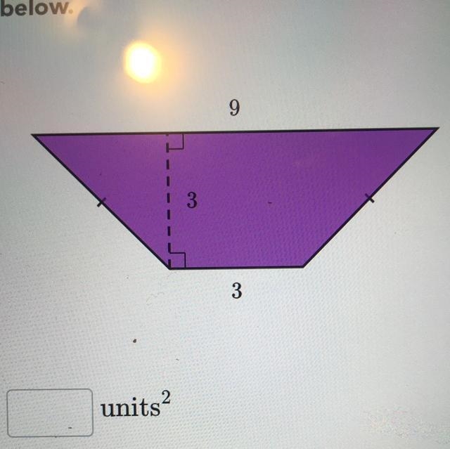 Area of composite shapes Find the area of the shape shown below.-example-1