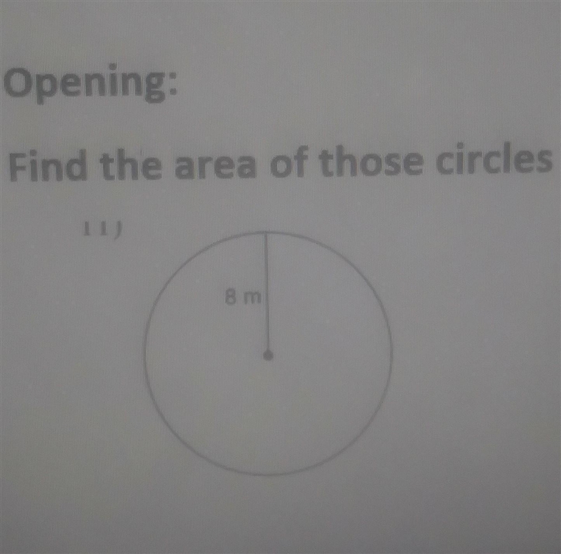 Find the area of the circle​-example-1