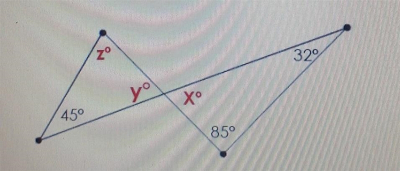 What is the value of x? of y? of z? Enter only the number in the boxes below.​-example-1