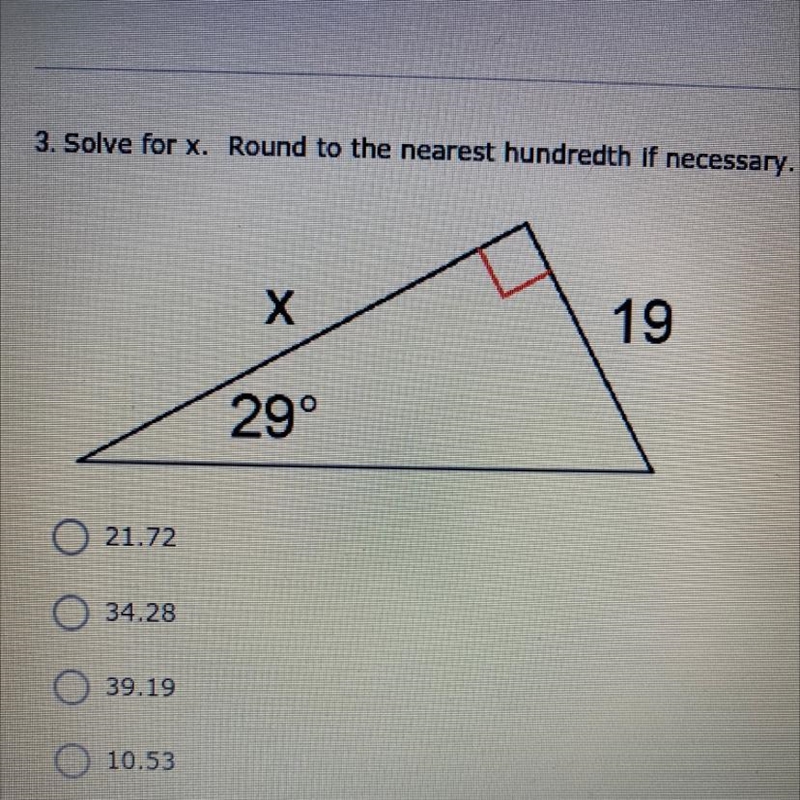 I really need help on this question please it’s solve for x.round to the nearest hundredth-example-1