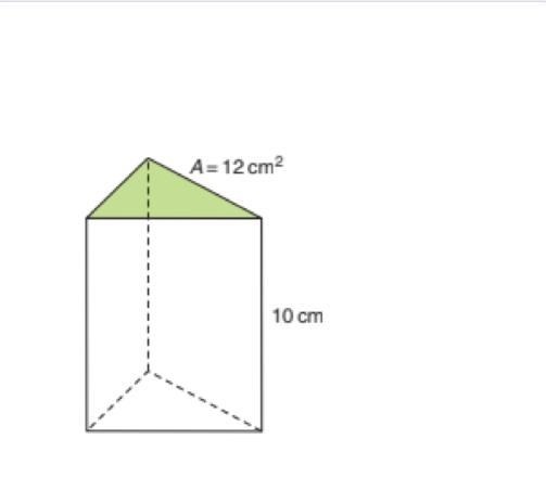 What is the volume of the triangular prism below?-example-1