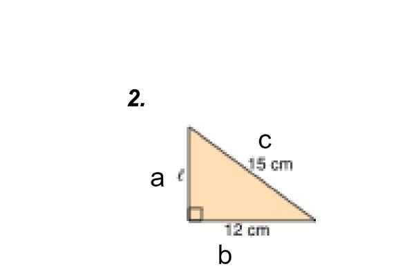 For each question, solve for the length of the unknown side, as denoted by the variable-example-1