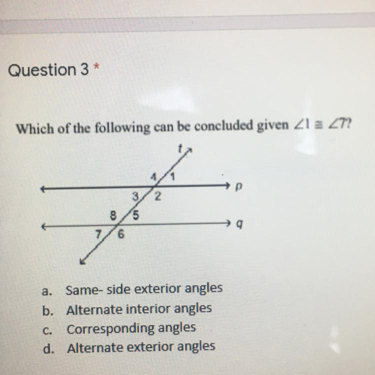 Which of the following can be concluded given Z1 a ZT? 4 3/2 5 a-example-1