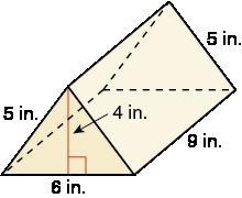 You are wrapping a gift with the dimensions shown below. What is the least amount-example-1