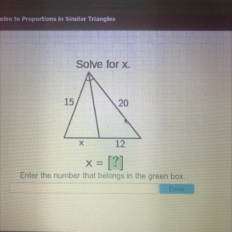 What does x seem to equal?-example-1