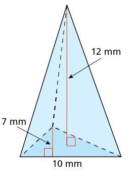 Find the volume of the pyramid.-example-1