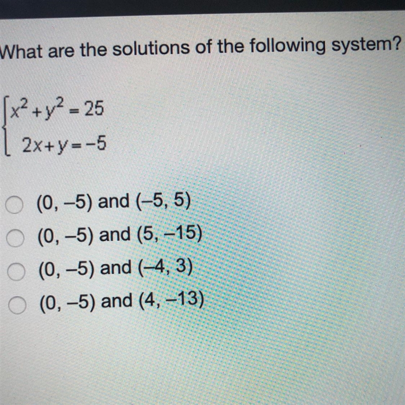 What Are the solutions of the following system?-example-1