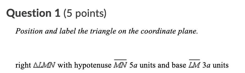 HELP!!!! Position and label the triangle on the coordinate plane-example-2