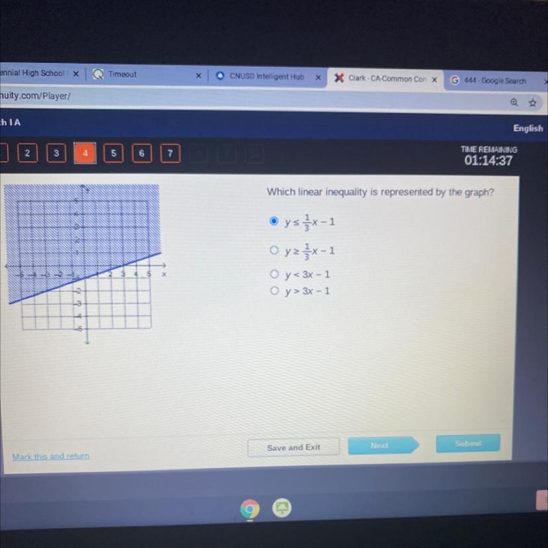 Please HELP!! Which linear inequality is represented by the graph-example-1