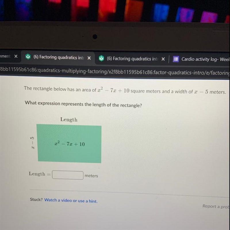 Help I’m am doing HW for khan academy from home and the videos that my teacher provided-example-1