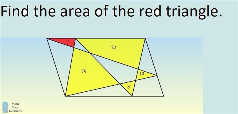 Find the area of the red triangle. Also explain.-example-1