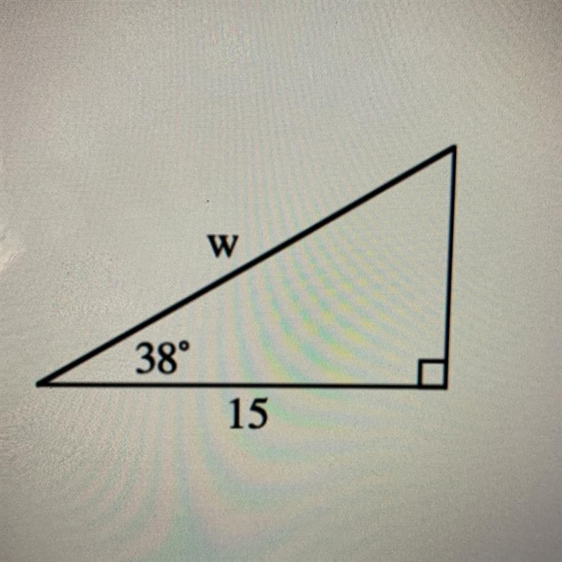 Trigonometry Problem Find the length of the missing side.-example-1