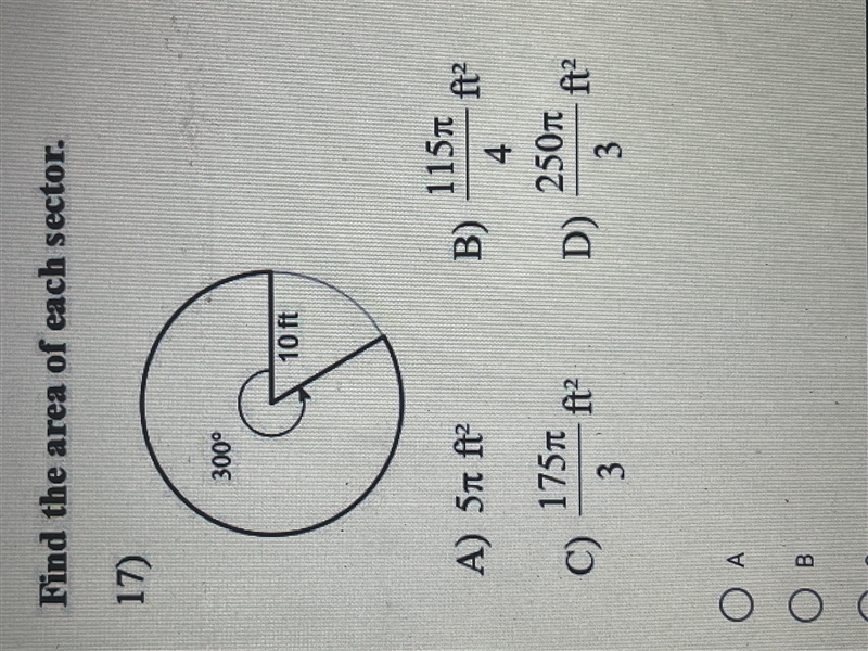 Find the area of each sector.-example-1