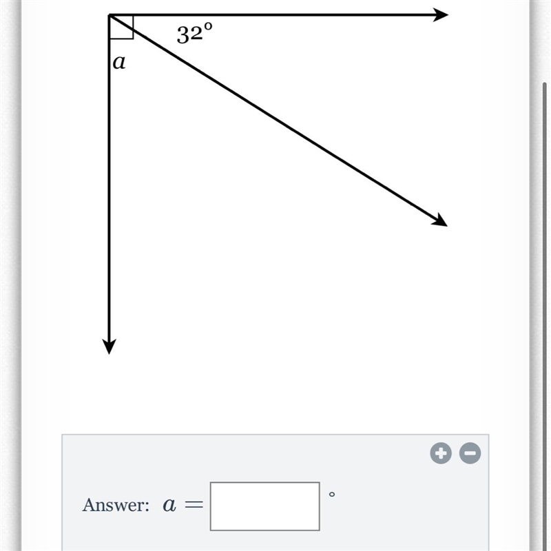 Find the measure of the missing angel-example-1