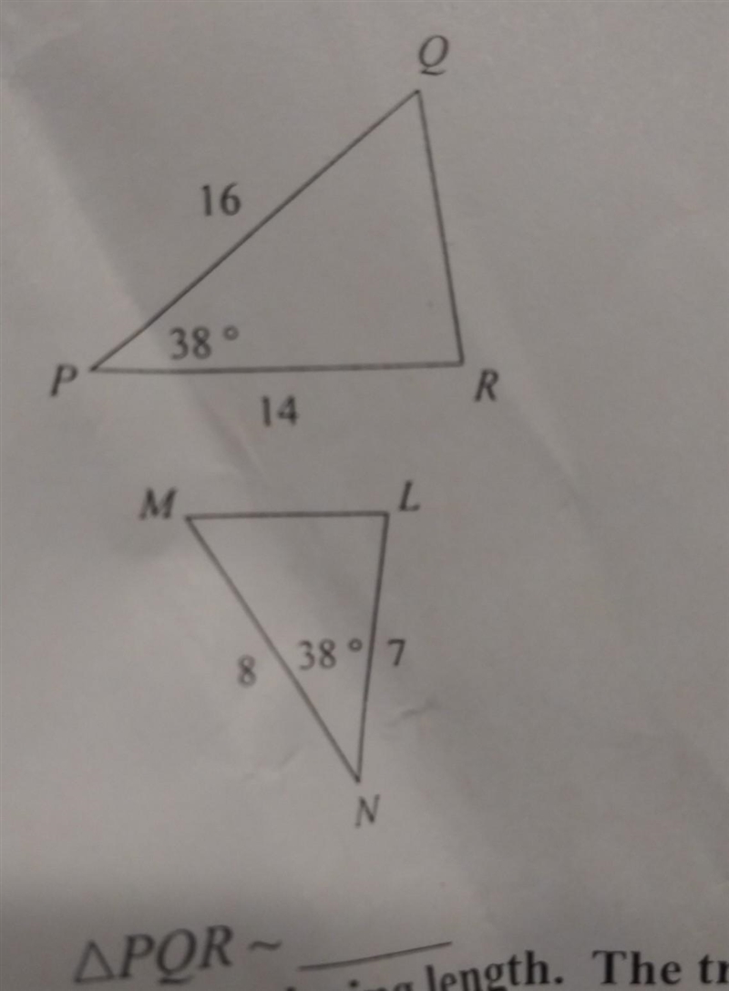 State if the triangles in each pair are similar. If so, State how you know they are-example-1