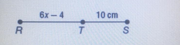 ‼️Please help‼️ Find the value of x and RT if RS=24 cm-example-1