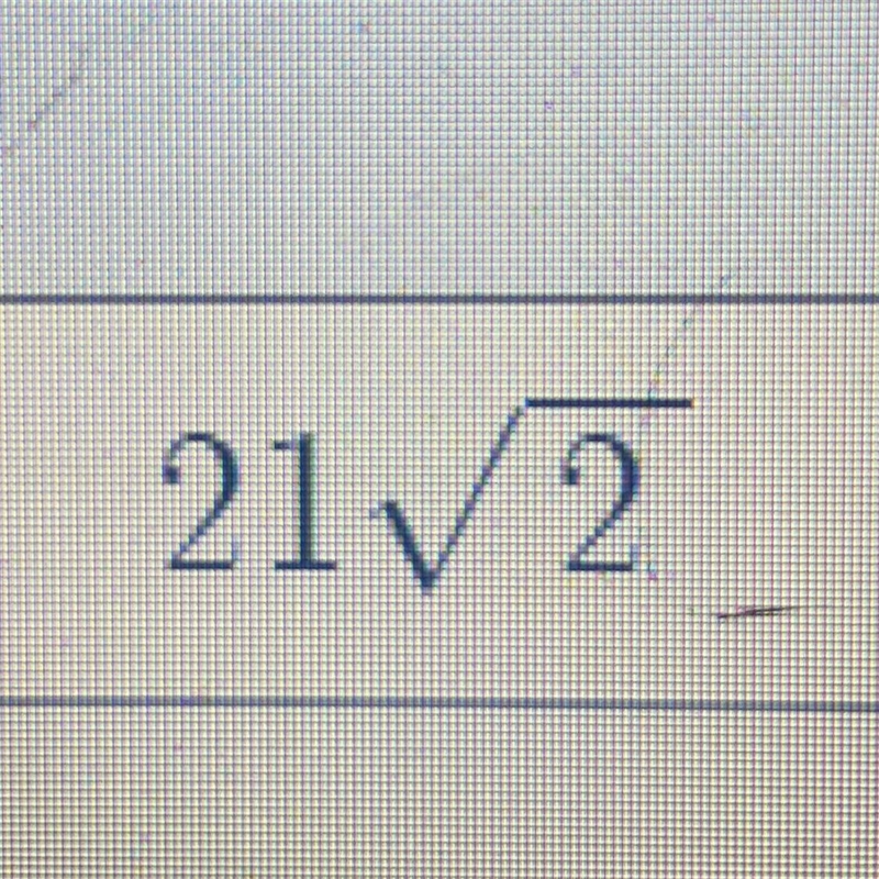 Is 21 to the square root of 2 rational or irrational-example-1