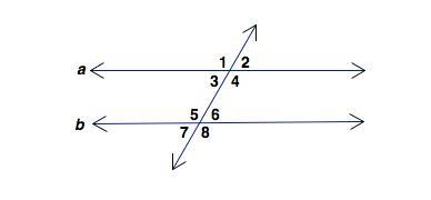 Given: line a is parallel to line b. identify a pair of congruent corresponding angles-example-1