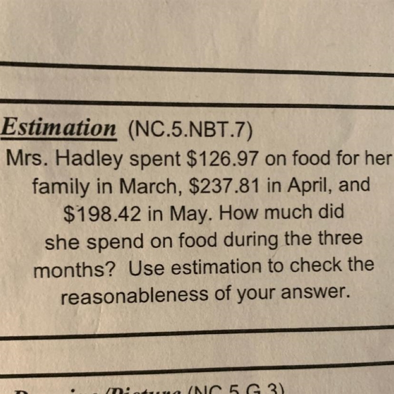 How much did she spend on food during the three months-example-1