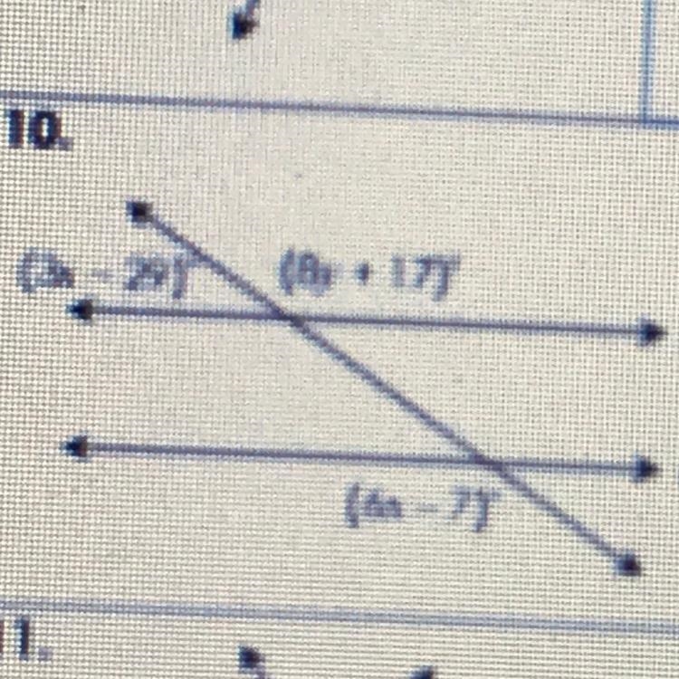 Directions: if l || m solve for x and y-example-1