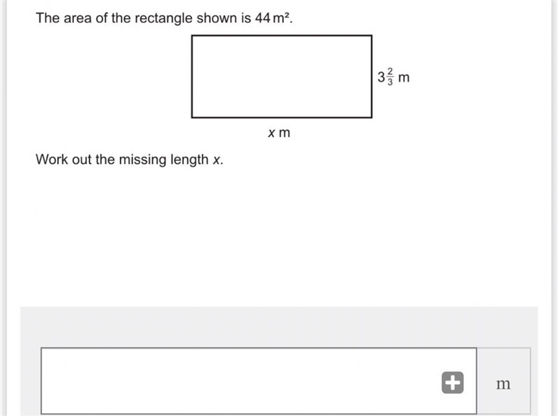 Work out the missing length x.-example-1