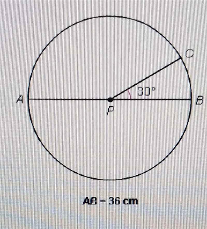 Find the arc length of AC. Express your answer in terms of pi. Thanks for the help-example-1