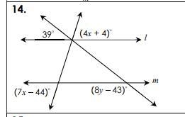 14. Solve for x and y-example-1