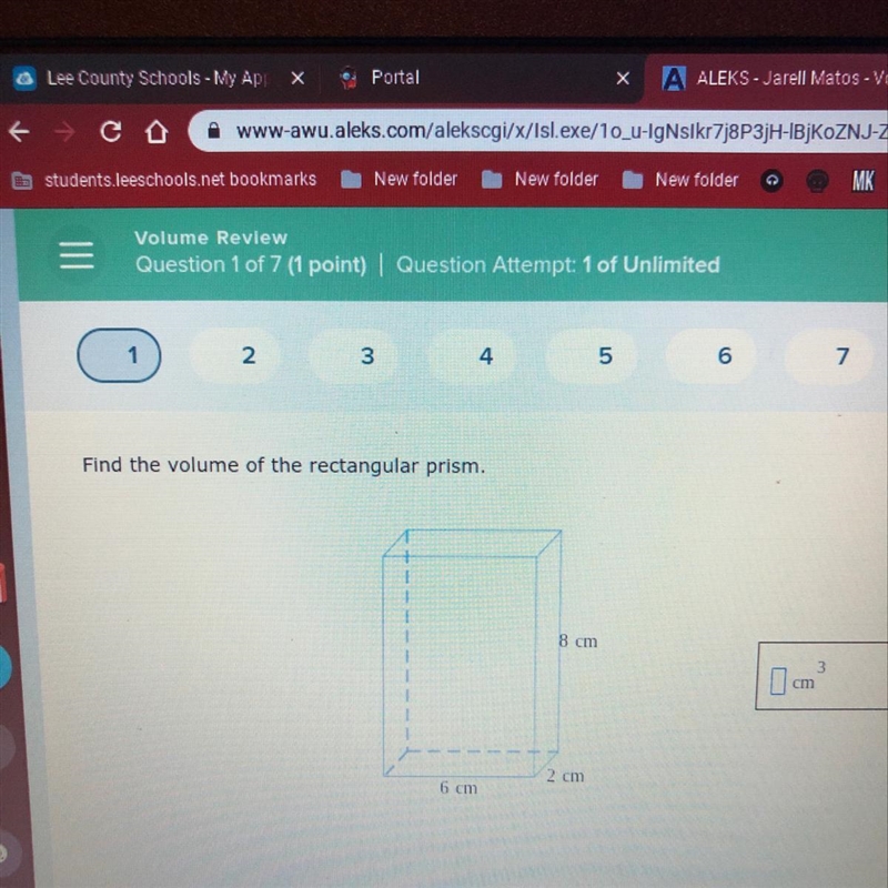 Find the volume of the rectangular prism-example-1