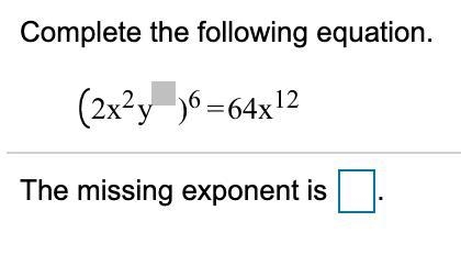 What is the missing exponent?-example-1