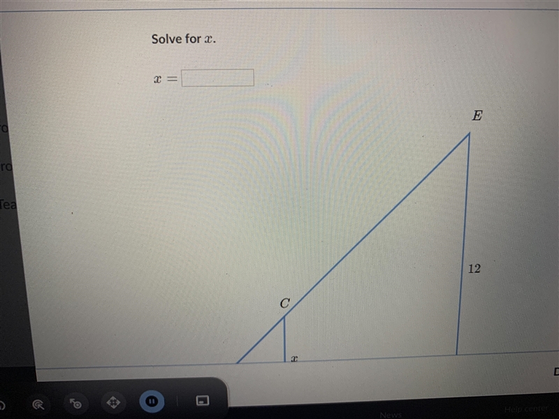 Solve similar triangles solve for x can someone answer please help-example-2