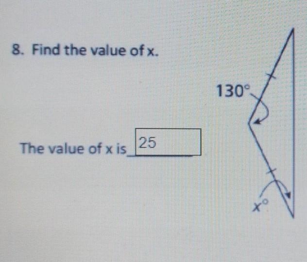 Is x=25? please i need help. Thank you very much ​-example-1