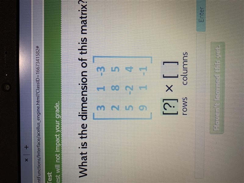 What is the dimension of this matrix?-example-1