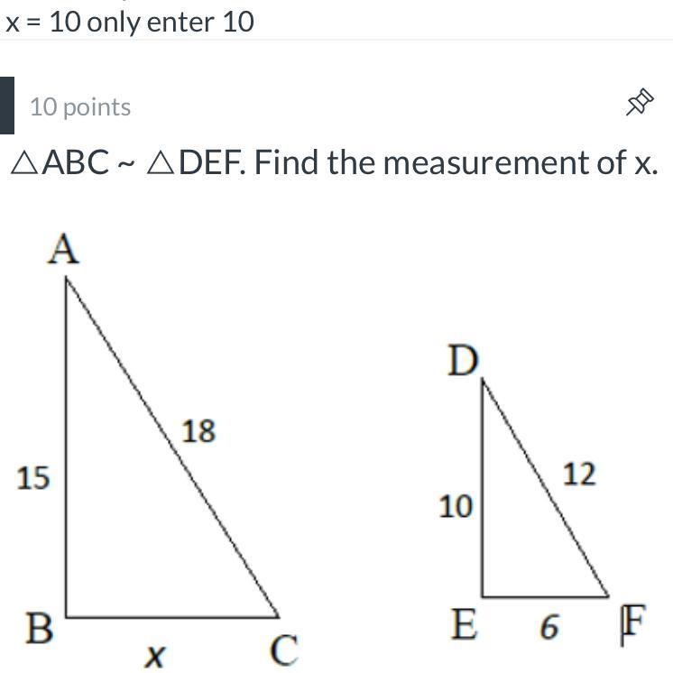 How do i solve similar figures equations-example-1