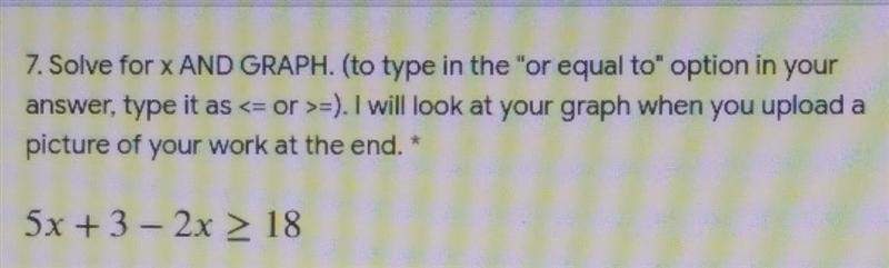 Solve for x and graph ​-example-1