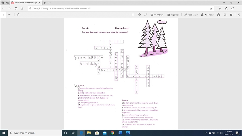 please help me i need the last word for this crossword puzzle!!! if i did something-example-1