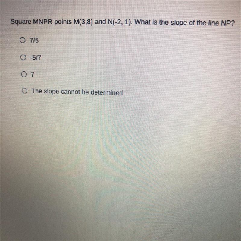 What is the slope of the line NP-example-1