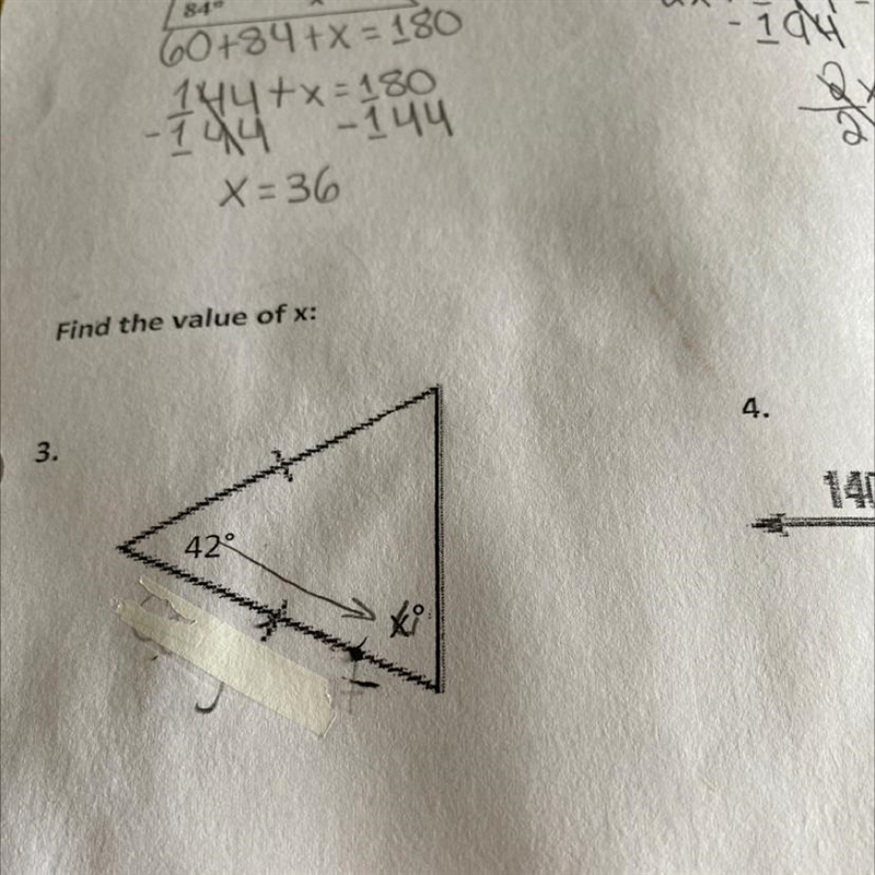 3. Find the value of x: HELP NOW PLEASEEE-example-1