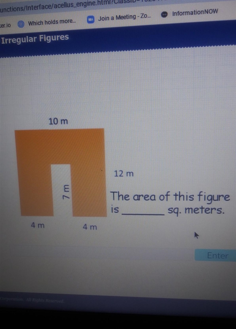 Area of irregular shape?​-example-1