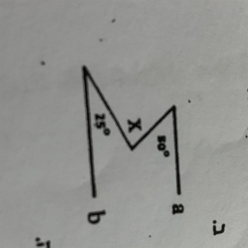 If the lines A and B are parallel then find the value of x-example-1