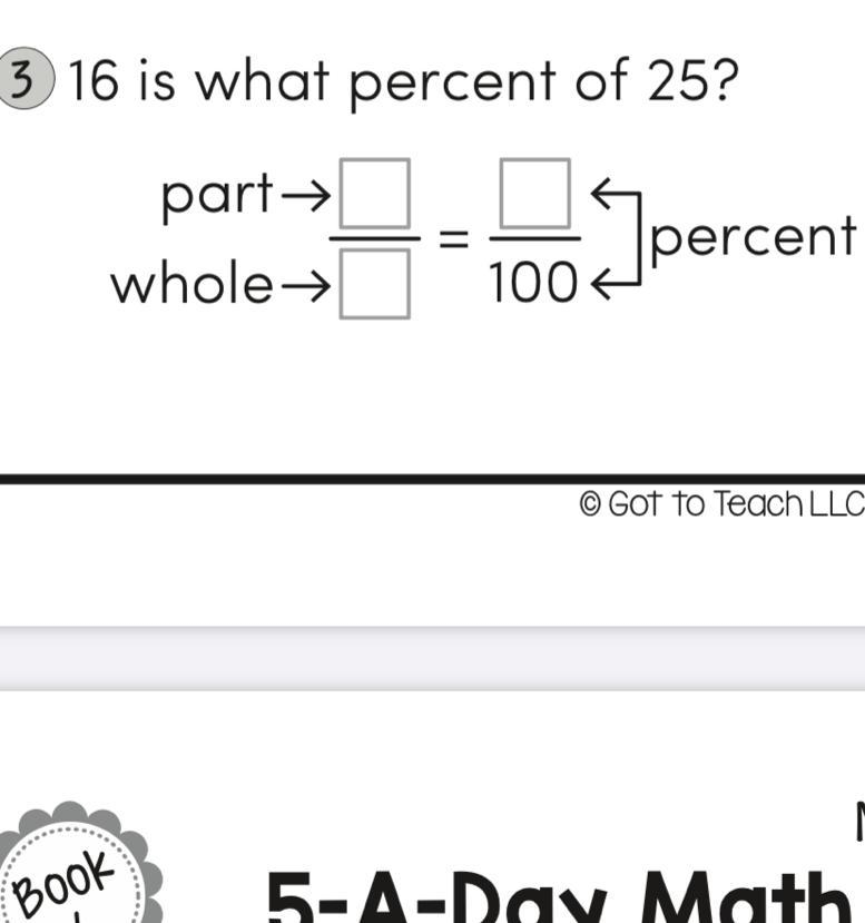 16 is what percent of 25?-example-1