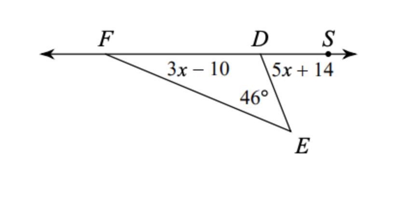 Solve for Angle DFE and Angle EDS in the diagram below:-example-1