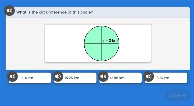 What is the circumference of this circle-example-1