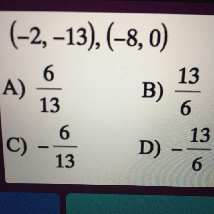 Find the slope of the line through each pair of points pleaseeee-example-1