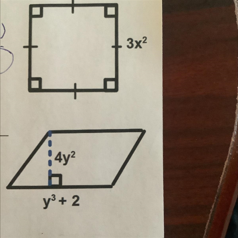 Could someone help me with these two On how to find the area of these two figures-example-1