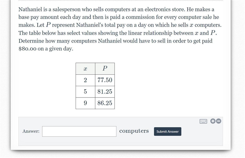 WORTH ALOT OF POINTS PLEASE HELP. Nathaniel is a salesperson who sells computers at-example-1